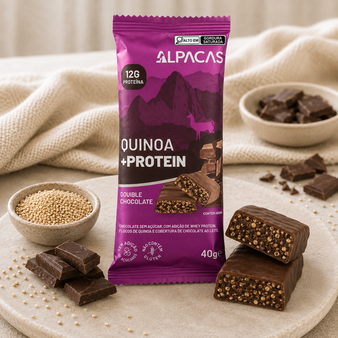Barras de Proteína Double Chocolate 40g