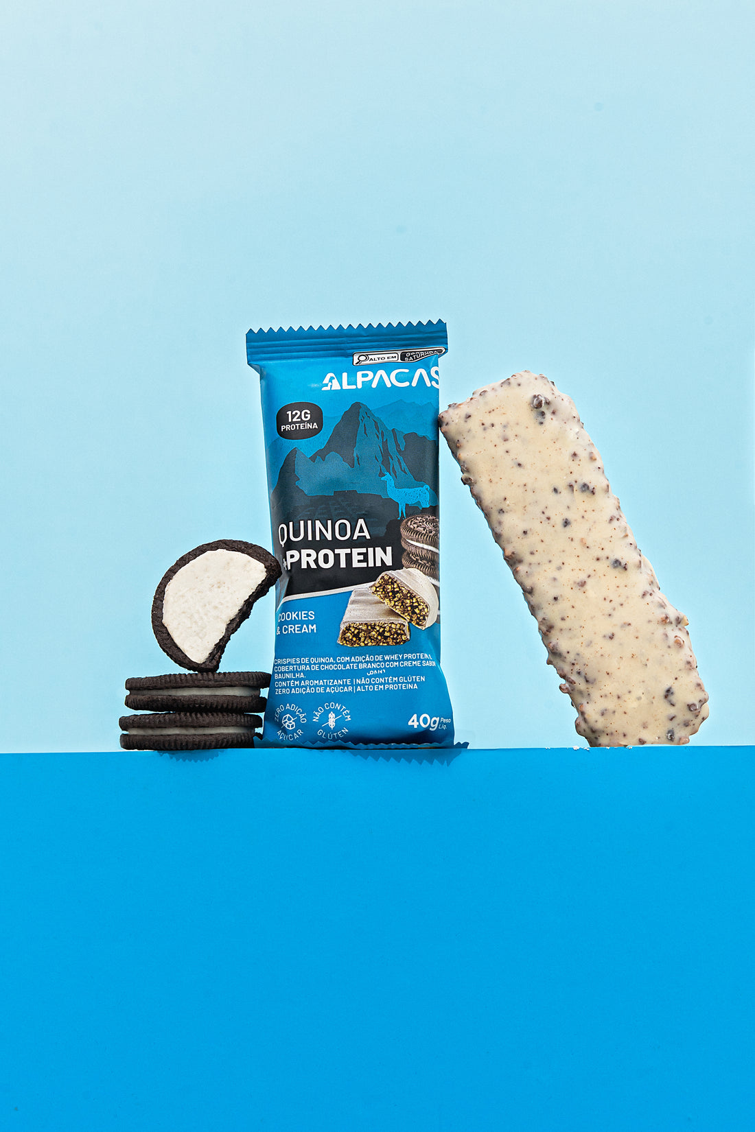 12 Barras de Proteína - Cookies & Cream