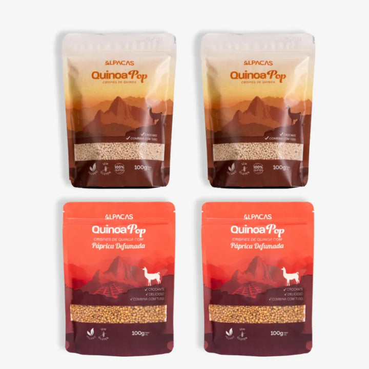 Combo 2 Quinoa Pop + 2 Quinoa Pop Páprica